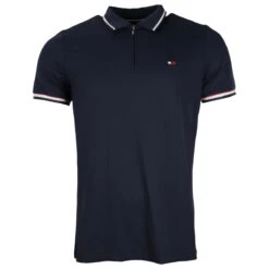 Polo Tommy Hilfiger Performance Zip Men Donkerblauw